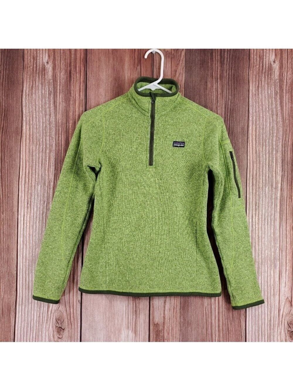 Patagonia Womens Size XS Better Sweater 1/4 Zip Pullover Green 25616 - Picture 2 of 14